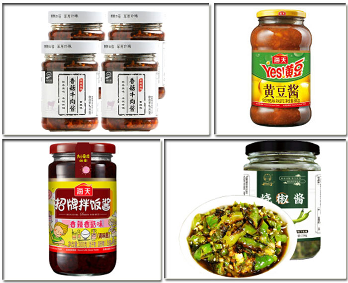 瓶裝醬料灌裝機設備-醬料灌裝旋蓋設備生產線樣品展示